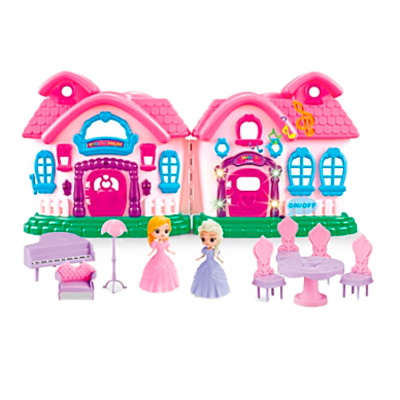 Кукольный домик Beautiful House 2 куклы подсветка 1000183 1